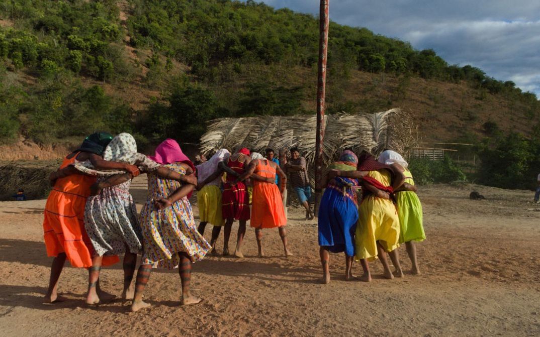 Women performing dance movements